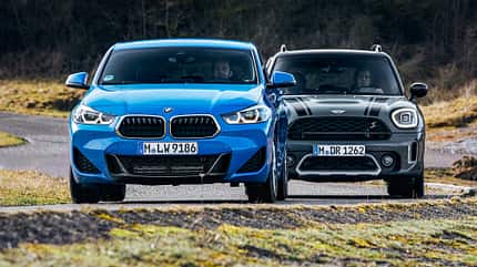BMW X2 20i, Mini Countryman Cooper S, Vergleichstest, ams0222 BMW X2 20i, Mini Countryman Cooper S, Exterieur