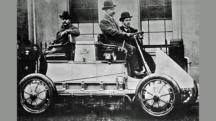 Lohner Porsche 1899 Elektroauto Allradantrieb Radnabenmotoren