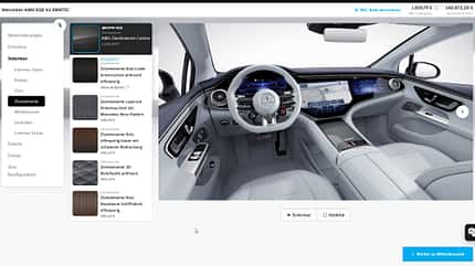 Mercedes-AMG EQE 43 4Matic Konfigurator (2022) Mercedes-AMG EQE 43 4Matic Konfigurator (2022) MBUX Hyperscreen
