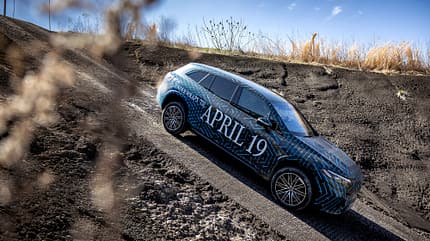 Mercedes-Benz,Presse,press photo Mercedes EQS SUV Mitfahrt