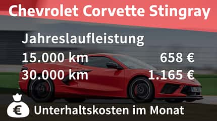 Corvette C8 Coupe 6.2 V8 Chevrolet Corvette Stingray Kosten und Realverbrauch