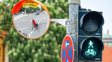 Ampel,Trixispiegel,Kreuzung,Toter Winkel Unfall -