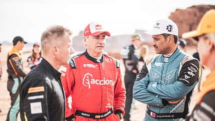 Sebastien Loeb (FRA), Team X44 Carlos Sainz (ESP), Acciona Sainz XE Team Nasser Al-Attiyah (QAT), Abt Cupra XE Sebastien Loeb (FRA), Team X44 Carlos Sainz (ESP), Acciona Sainz XE Team Nasser Al-Attiyah (QAT), Abt Cupra XE