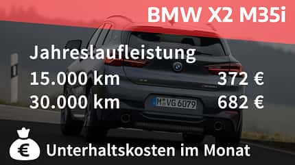 Kosten und Realverbrauch BMW X2 M35i 04/2022, Kosten und Realverbrauch BMW X2 M35i