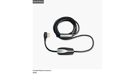 Tesla, Haushaltsstrom-Ladekabel, 240 Volt (US-Markt), Corded Mobile Connector Corded Mobile Connector