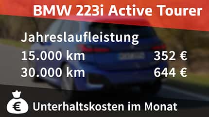 BMW 223i Active Tourer, Kosten- und Realverbrauch, ams0922 BMW 223i Active Tourer, Kosten- und Realverbrauch