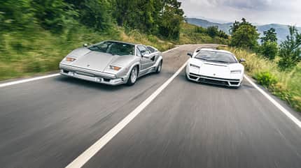 Impressionen Lamborghini Countach alt neu Impressionen Lamborghini Countach alt neu