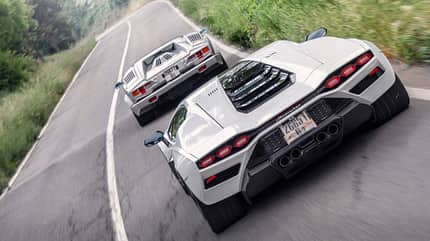 Impressionen Lamborghini Countach alt neu Impressionen Lamborghini Countach alt neu