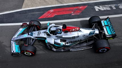 George Russell - Mercedes - Formel 1 - GP England - 1. Juli 2022 George Russell - Mercedes - Formel 1 - GP England - 1. Juli 2022