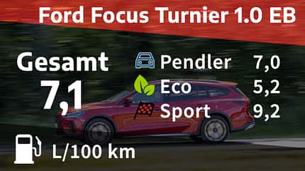 Ford Focus Turnier 1.0 EB Active X, Kosten und Realverbrauch, ams 16/2022, ab S.66 Ford Focus Turnier 1.0 EB Active X