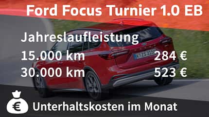 Ford Focus Turnier 1.0 EB Active X, Kosten und Realverbrauch, ams 16/2022, ab S.66 Ford Focus Turnier 1.0 EB Active X