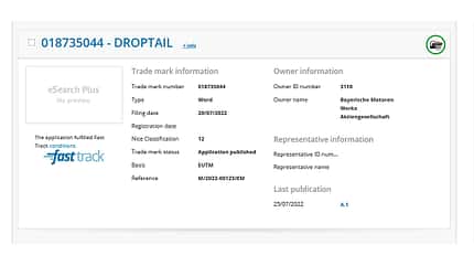 Rolls-Royce Droptail Patent