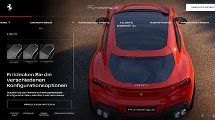 Ferrari SUV Purosangue Konfigurator Ferrari SUV Purosangue Konfigurator