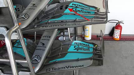 Mercedes - F1-Technik - Upgrades - Kühlung - GP Mexiko 2022 Mercedes - F1-Technik - Upgrades - Kühlung - GP Mexiko 2022