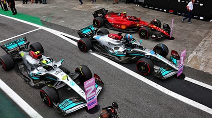 Mercedes vs. Ferrari - GP Brasilien 2022 Mercedes vs. Ferrari - GP Brasilien 2022