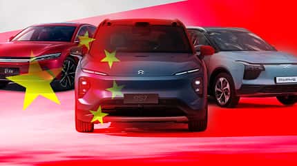 China Elektroauto Hersteller Collage Import