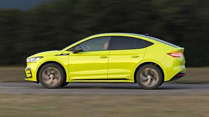 Ford Mustang Mach-E, Skoda Enyaq Coupé RS iV, VW ID.5, Vergleichstest ams2122 Skoda Enyaq Coupé RS iV