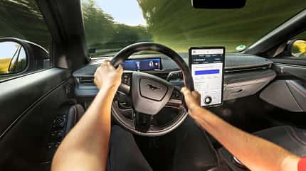 Ford Mustang Mach-E, Skoda Enyaq Coupé RS iV, VW ID.5, Vergleichstest ams2122 Ford Mustang Mach-E