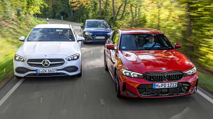 Audi A4, BMW 330i, Mercedes C 300, VT, ams2522 Audi A4, BMW 330i, Mercedes C 300