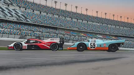 Porsche 963 vs. Porsche 917 - Treffen in Daytona - 2023 Porsche 963 vs. Porsche 917 - Treffen in Daytona - 2023