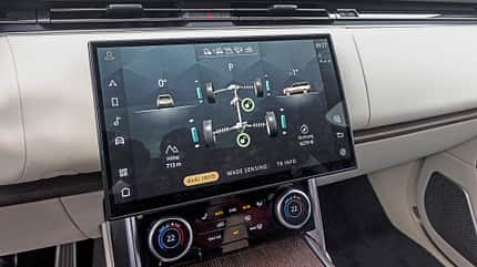 Mercedes GLS 400d, Range Rover D350, Vergleichstest ams2622 Range Rover D350, Infotainment