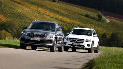 Mercedes GLB 220 d 4Matic, Skoda Kodiaq 2.0 TDI SCR 4x4, Vergleichstest, ams0123 Mercedes GLB 220 d 4Matic, Skoda Kodiaq 2.0 TDI SCR 4x4