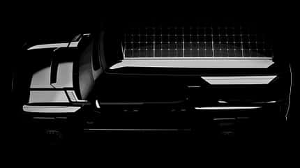 GMC Hummer EV Pickup Earthcruiser Wohnkabine Teaser GMC Hummer EV Pickup Earthcruiser Wohnkabine Teaser