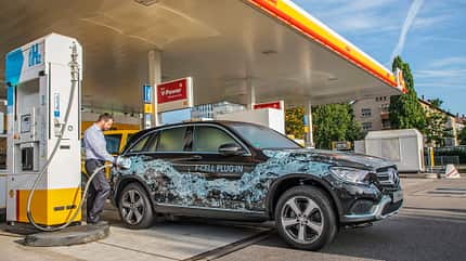 TechnikProfi, künftige Mobilität, Tanken, Zukunft, Shell, Tankstelle, Wasserstoff, herkömmlicher Sprit TechnikPofi_2023_10_01_6