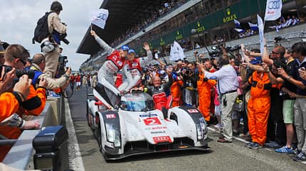 Le Mans 2014 - Marcel Fässler - André Lotterer - Benoît Tréluyer - Audi Sport Team Joest - Audi R18 e-tron quattro Le Mans 2014 - Marcel Fässler - André Lotterer - Benoît Tréluyer - Audi Sport Team Joest - Audi R18 e-tron quattro