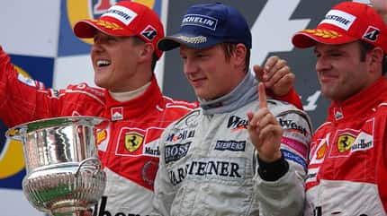 Schumacher - Räikkönen - Barrichello - GP Belgien 2004 Schumacher - Räikkönen - Barrichello - GP Belgien 2004