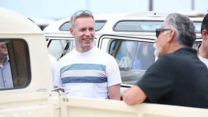 Kai Grünitz, Markenvorstand für den Bereich Technische Entwicklung von Volkswagen Pkw, VW-Bus-Treffen Huntington Beach (Kalifornien), 2023 Kai Grünitz