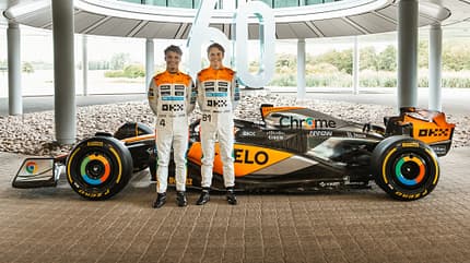 McLaren MCL60 - Chrome-Lackierung - GP England 2023 McLaren MCL60 - Chrome-Lackierung - GP England 2023