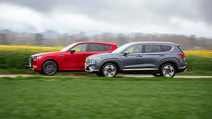 Mazda CX-60, Hyundai Santa Fe, Vergleichstest, ams1623 Mazda CX-60, Hyundai Santa Fe