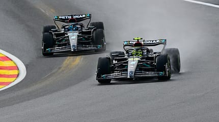 Hamilton & Russell - Mercedes - Formel 1 - GP Belgien - Spa-Francorchamps - 28. Juli 2023 Hamilton & Russell - Mercedes - Formel 1 - GP Belgien - Spa-Francorchamps - 28. Juli 2023