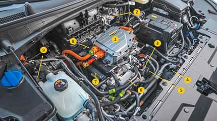 TechnikProfi, Technik, Kfz, Kia, EV6, vollelektrisch, unter Motorhaube, Motorkomponenten TechnikProfi_2023_18_02_4