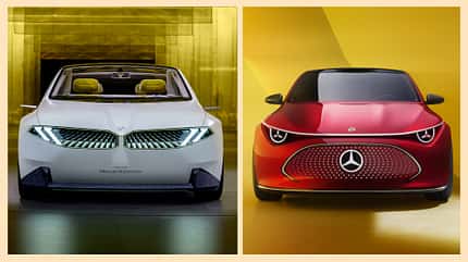 BMW Vision Neue Klasse plus Mercedes Concept CLA BMW Vision Neue Klasse plus Mercedes Concept CLA