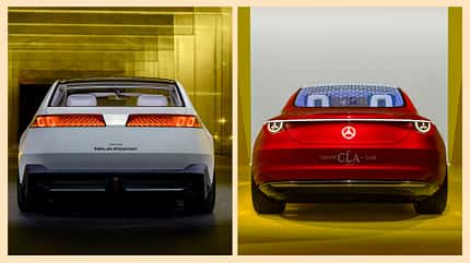 BMW Vision Neue Klasse plus Mercedes Concept CLA BMW Vision Neue Klasse plus Mercedes Concept CLA