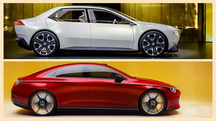 BMW Vision Neue Klasse plus Mercedes Concept CLA BMW Vision Neue Klasse plus Mercedes Concept CLA