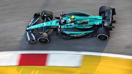 Fernando Alonso - Aston Martin - Formel 1 - GP Singapur - Freitag - 15.9.2023 Fernando Alonso - Aston Martin - Formel 1 - GP Singapur - Freitag - 15.9.2023