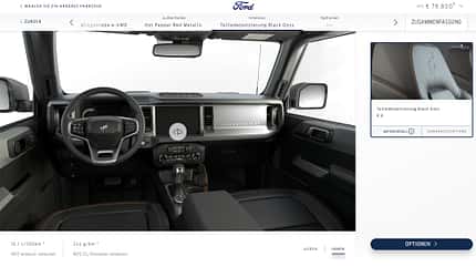 Ford Bronco 2023 Konfigurator Ford Bronco 2023 Konfigurator