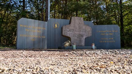 Hockenheimring, alte Strecke, Hockenheim, Hardtwald Jim Clark Memorial am Hockenheimring.