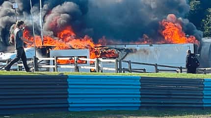 WRX - Lydden Hill 2023 - Feuer bei Special One Racing WRX - Lydden Hill 2023 - Feuer bei Special One Racing