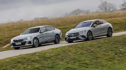 BMW i5 eDrive40, Mercedes EQE 350, VT, ams0324 BMW i5 eDrive40, Mercedes EQE 350