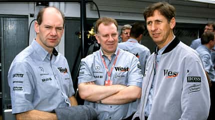 Adrian Newey - Neil Oatley - Mario Illien - McLaren-Mercedes - Formel 1 Adrian Newey - Neil Oatley - Mario Illien - McLaren-Mercedes - Formel 1