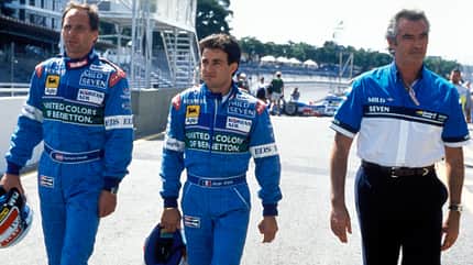 Gerhard Berger - Jean Alesi - Benetton - GP Brasilien 1997 - Sao Paulo - Formel 1 Gerhard Berger - Jean Alesi - Benetton - GP Brasilien 1997 - Sao Paulo - Formel 1