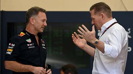 Jos Verstappen & Christian Horner - Red Bull - Formel 1 - GP Bahrain 2024 Jos Verstappen & Christian Horner - Red Bull - Formel 1 - GP Bahrain 2024