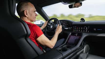 Porsche Taycan Facelift, Fahrbericht, Sperrfrist 03.04.2024 14:00 Uhr Porsche Taycan Facelift