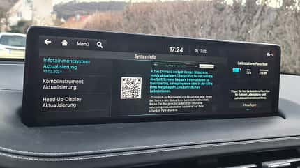 Genesis Electrified GV70, Dauertest-Tagebuch, 04/2024 Genesis Electrified GV70, Infotainmentsystem, Update