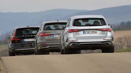 Audi A6 Avant, Mercedes E220d T, Volvo V90, VT, ams0924 Audi A6 Avant, Mercedes E220d T, Volvo V90