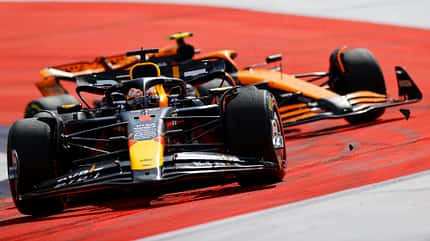 Max Verstappen - Red Bull - Lando Norris - McLaren - Formel 1 - GP Österreich - 30. Juni 2024 Max Verstappen - Red Bull - Lando Norris - McLaren - Formel 1 - GP Österreich - 30. Juni 2024